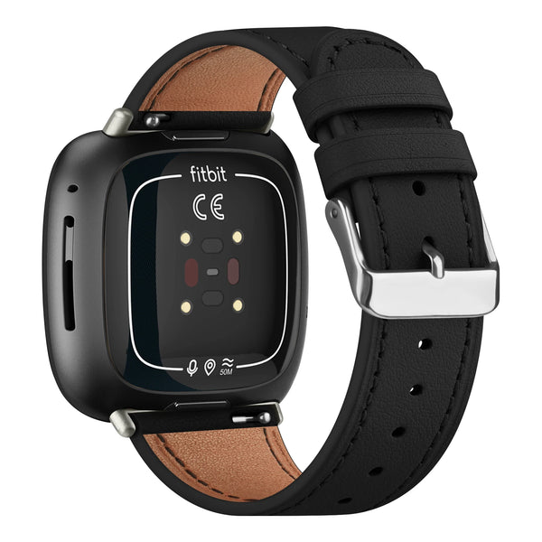 Fitbit Sense 2 Band | Fitbit Versa 4 Band | Premium Stitched Leather Fitbit Band (9 Colors Available)